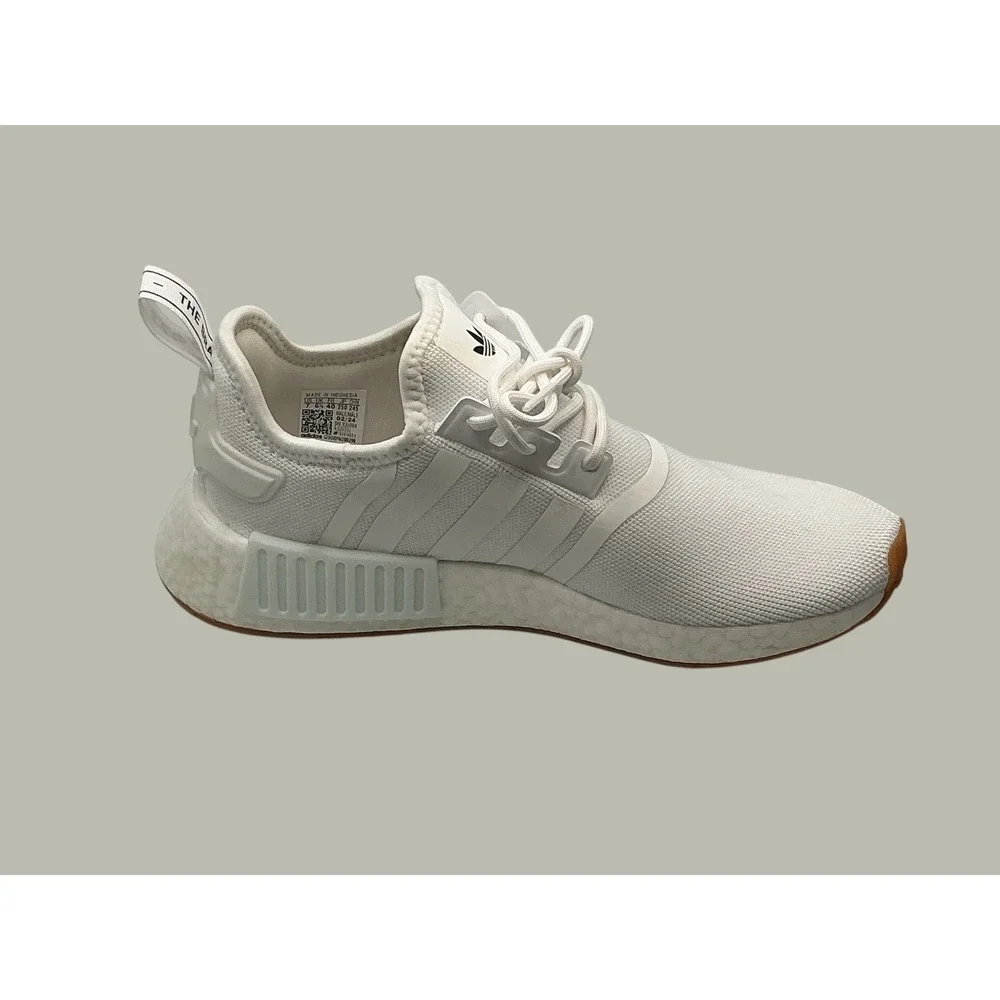 Adidas NMD_R1 Mens Sneakers White Gum GZ9260 Low Top Mesh‎ Running Shoes Size 7